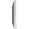 Ekena Millwork Vertical Surface Mount PVC Gable Vent w/ 2"W x 2"H , Brickmould Sill Frame, 42"W x 22"H GVPVE42X2203SN - alternate 5